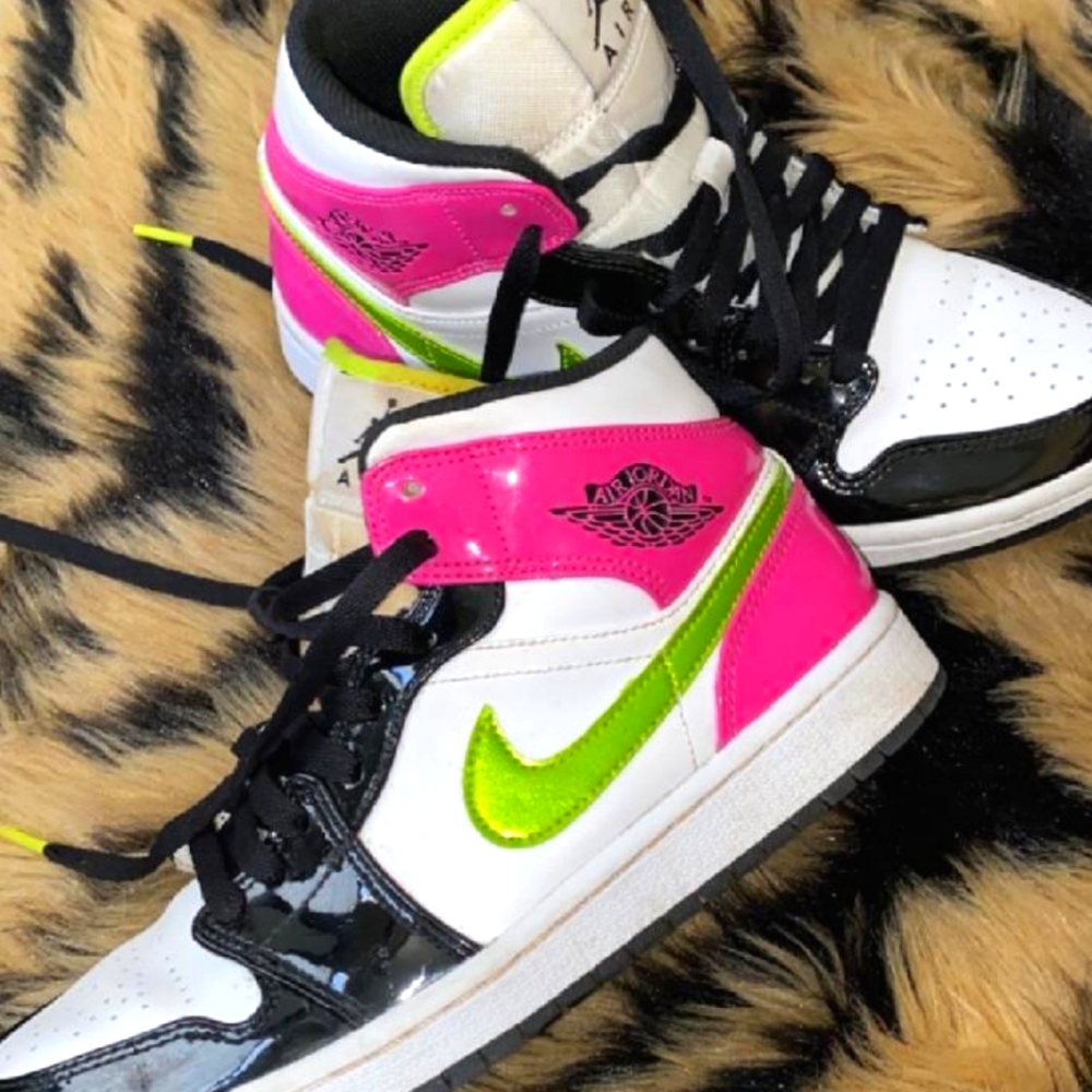 Multi colored Air Jordans ones